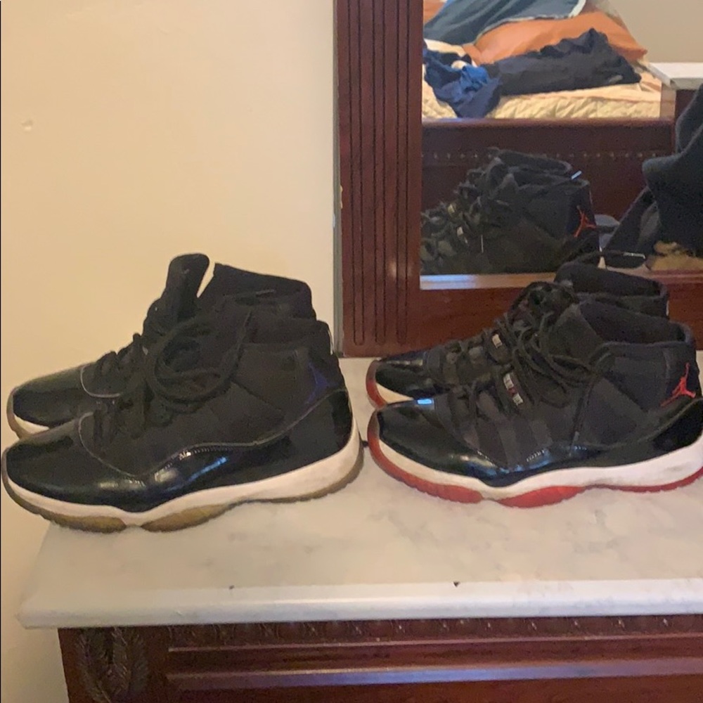 2 pair of Jordan 11s size 10. - Picture 2 of 4